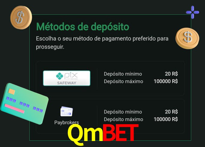 O cassino Qmbet oferece uma grande variedade de métodos de pagamento